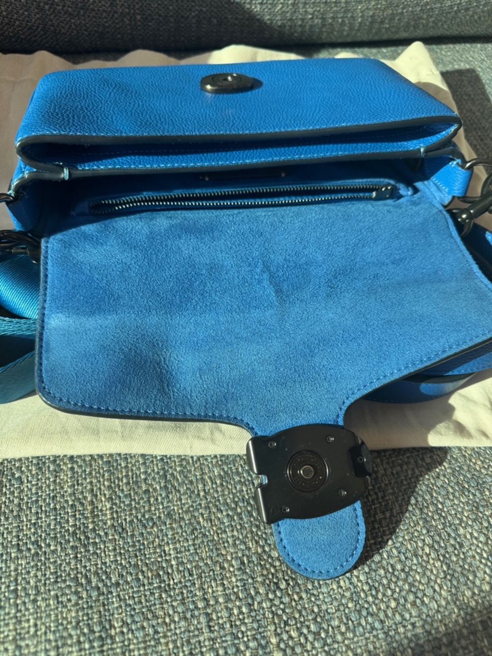 Coach Blue Soft Tabby Multi Way Crossbody - Picture 5 of 11